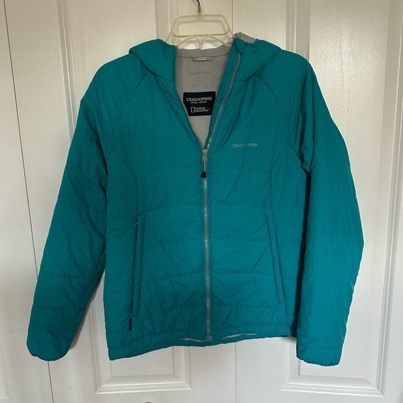Craghoppers National Geographic bluish teal three season puffer jacket, 6 - Picture 1 of 9